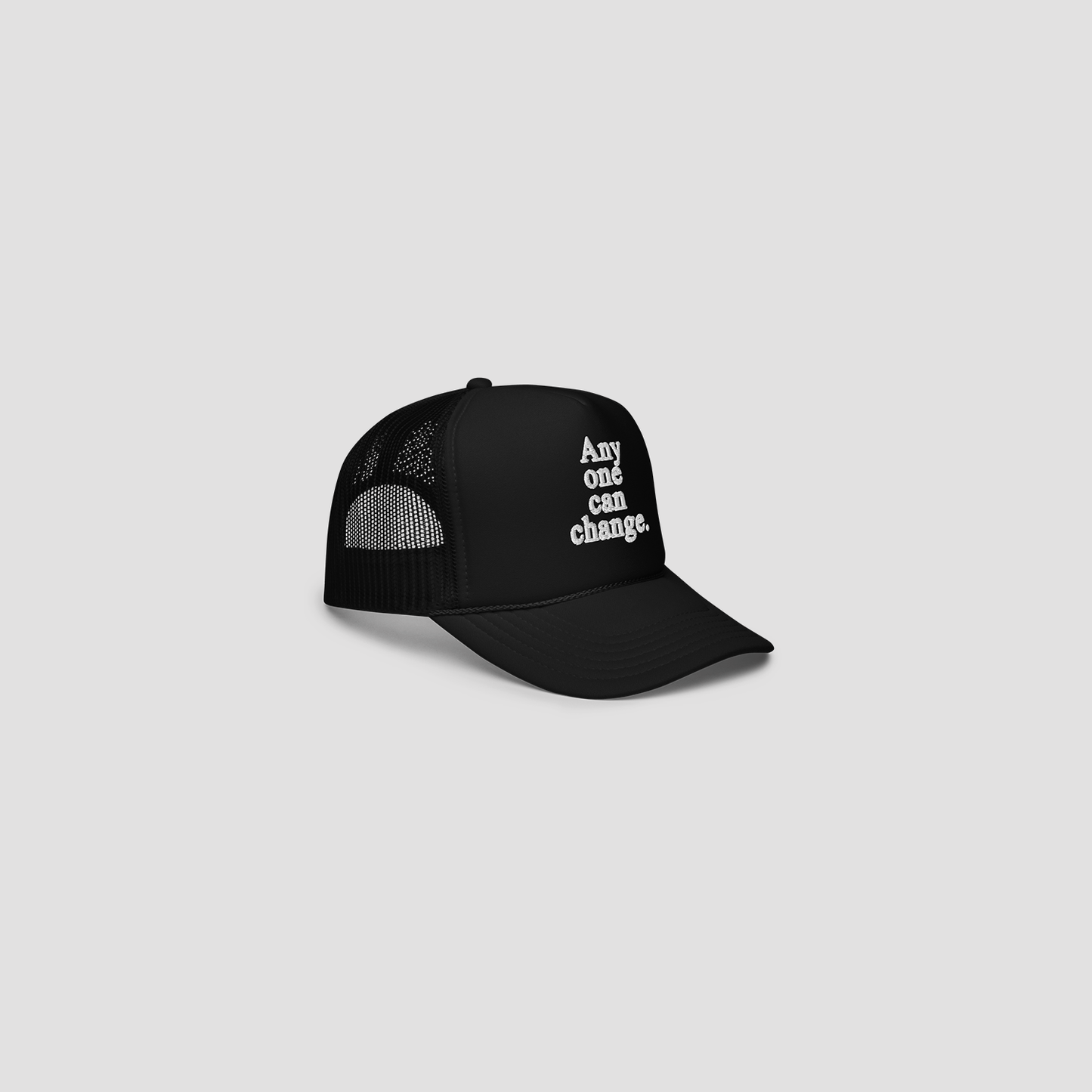 ANYONE CAN CHANGE TRUCKER HAT - BLACK