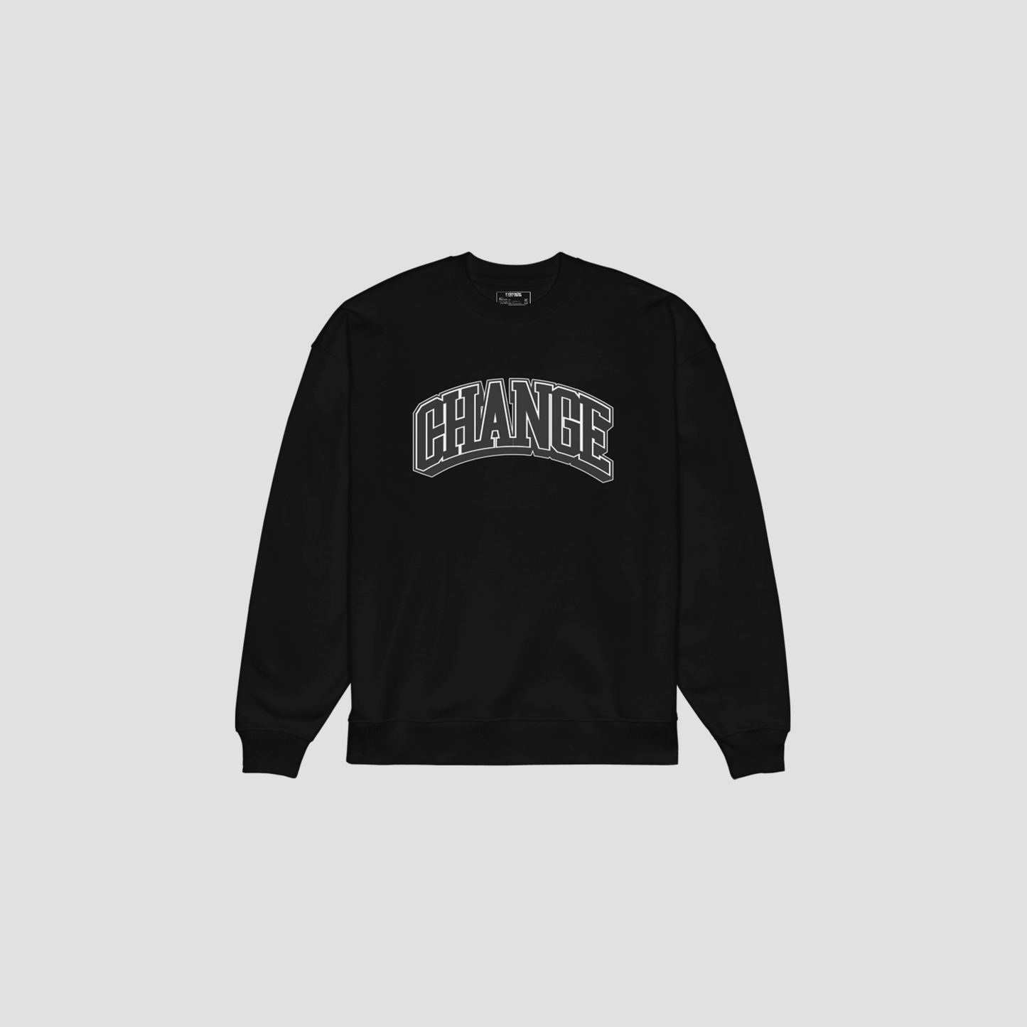 CHANGE OVERSIZED CREW - BLACK