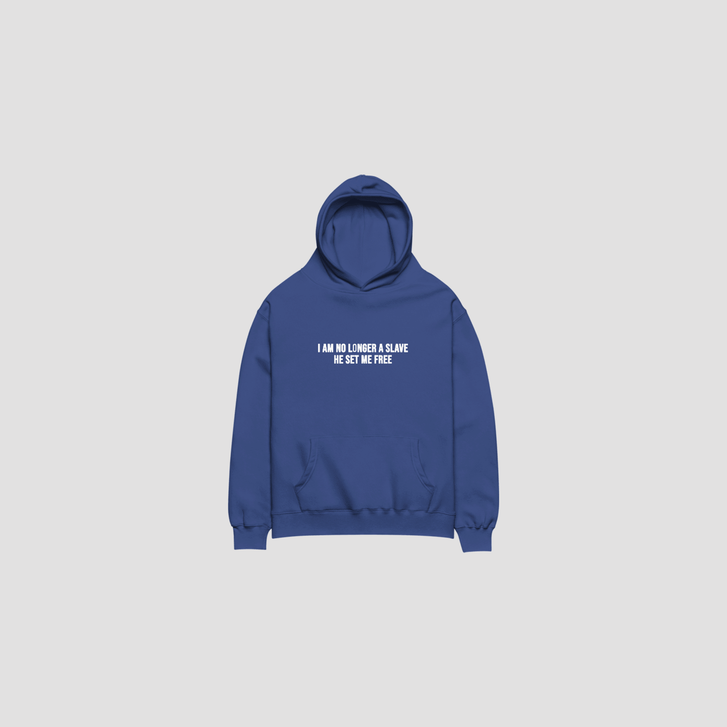 I AM FREE OVERSIZED HOODIE - COBALT