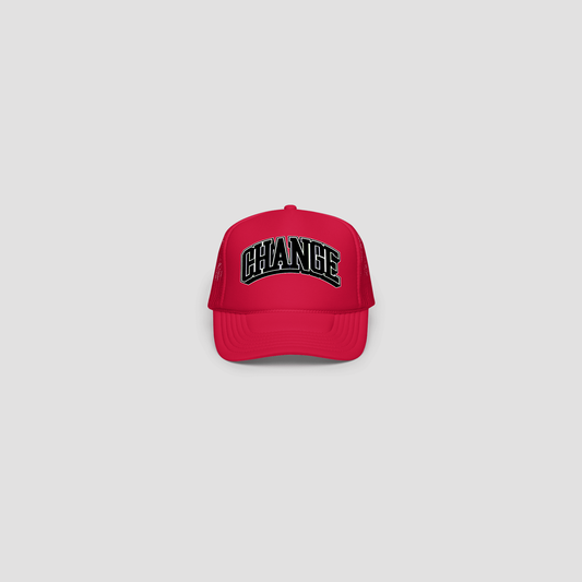 CHANGE FOAM TRUCKER HAT - RED