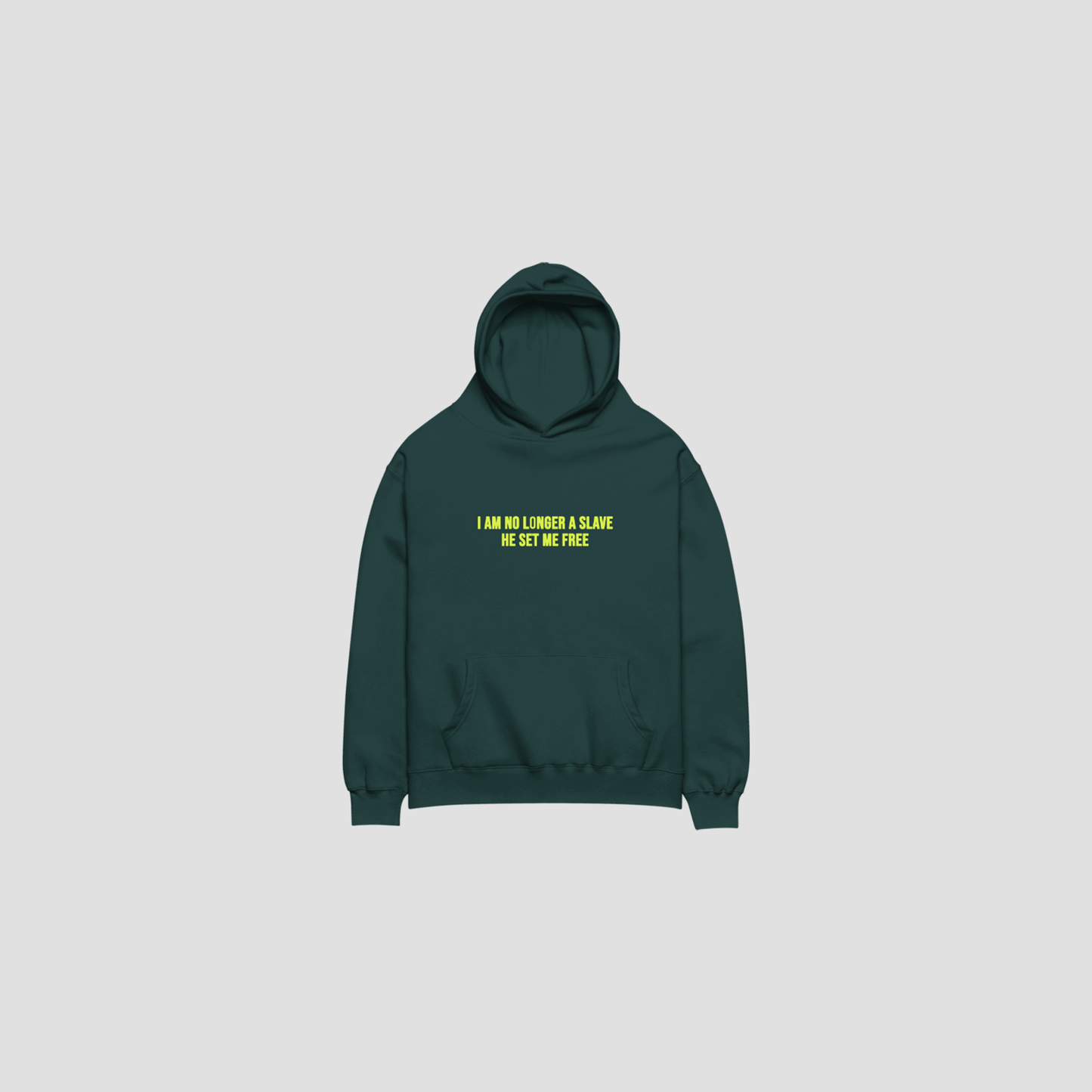 I AM FREE OVERSIZED HOODIE - PINE