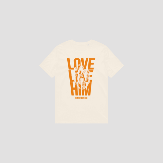 LOVE LIKE HIM TEE - VINTAGE WHITE